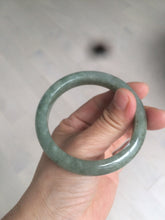 Load image into Gallery viewer, 54.6mm Certified 100% natural Type A green/gray jadeite jade bangle AE66-2866