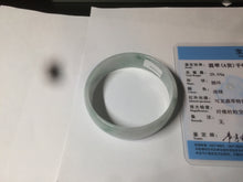 Load image into Gallery viewer, 52.2mm certified 100% natural Type A sunny green/white/purple jadeite jade bangle BK7-2419
