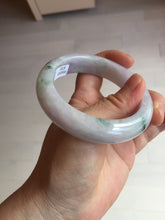 Load image into Gallery viewer, 55mm Certified 100% natural Type A light purple with sunny flying flowers jadeite jade bangle BL107-8720