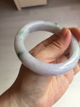 Load image into Gallery viewer, 55mm Certified 100% natural Type A light purple with sunny flying flowers jadeite jade bangle BL107-8720