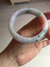 Load image into Gallery viewer, 55mm Certified 100% natural Type A light purple with sunny flying flowers jadeite jade bangle BL107-8720