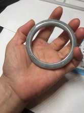 Load image into Gallery viewer, 56.6mm 100% natural Type A icy dark green/gray/black(WuJi) jadeite jade bangle AY92-1257