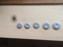 Load image into Gallery viewer, 100% Natural green/white/purple jadeite Jade Safety Guardian Button(donut) Pendant/worry stone AX29