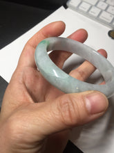 Load image into Gallery viewer, 57.5 mm Certified Type A 100% Natural sunny green/light purple Jadeite Jade bangle BM26-0790