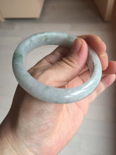 Load image into Gallery viewer, 53.7mm certificated Type A 100% Natural light green white Jadeite Jade bangle S89-7060