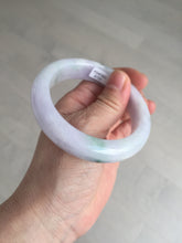 Load image into Gallery viewer, 55mm Certified 100% natural Type A light purple with sunny flying flowers jadeite jade bangle BL107-8720