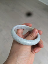 Load image into Gallery viewer, 58mm certified 100% natural light white/green/purple/yellow (Fu Lu Shou) jadeite jade bangle A102-1371