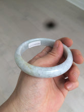 Load image into Gallery viewer, 58mm certified 100% natural light white/green/purple/yellow (Fu Lu Shou) jadeite jade bangle A102-1371