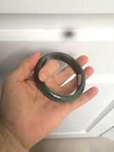 Load image into Gallery viewer, 57.7mm certificated type A 100% Natural dark green/Jadeite Jade bangle S61-1098