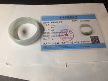 Load image into Gallery viewer, 52.3mm certified 100% natural Type A sunny green/white/purple jadeite jade bangle BK8-2423