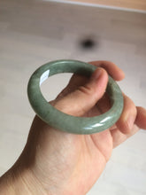 Load image into Gallery viewer, 54.6mm Certified 100% natural Type A green/gray jadeite jade bangle AE67-2865