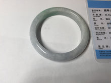 Load image into Gallery viewer, 55.2mm Certified Type A 100% Natural sunny green/light purple Jadeite Jade bangle BM27-0795