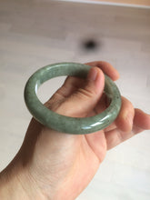 Load image into Gallery viewer, 54.6mm Certified 100% natural Type A green/gray jadeite jade bangle AE67-2865