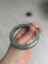 Load image into Gallery viewer, 54.6mm Certified 100% natural Type A green/gray jadeite jade bangle AE67-2865