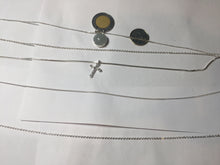 Load image into Gallery viewer, 100% natural Type A green blue Jadeite Bead & Cross Layered pendant Necklace PD166