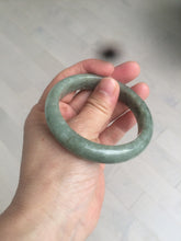 Load image into Gallery viewer, 54.6mm Certified 100% natural Type A green/gray jadeite jade bangle AE67-2865