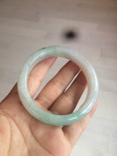 Load image into Gallery viewer, 55.6mm Certified type A 100% Natural icy watery light green Jadeite bangle AY24-1699
