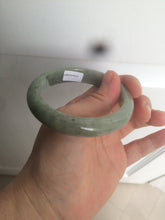 Load image into Gallery viewer, 54.6mm Certified 100% natural Type A green/gray jadeite jade bangle AE67-2865