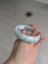 Load image into Gallery viewer, 53.5mm certified Type A 100% Natural light green/brown Jadeite Jade bangle AR93-0722
