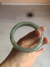 Load image into Gallery viewer, 58.8mm Certified 100% natural Type A green/gray jadeite jade bangle AE69-2863