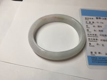Load image into Gallery viewer, 52mm certified Type A 100% Natural sunny green/white/red oval Jadeite Jade bangle E92-0263