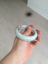 Load image into Gallery viewer, 53.5mm certified Type A 100% Natural light green/brown Jadeite Jade bangle AR93-0722