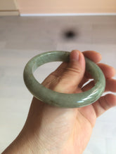 Load image into Gallery viewer, 58.8mm Certified 100% natural Type A green/gray jadeite jade bangle AE69-2863
