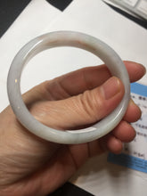 Load image into Gallery viewer, 52mm certified Type A 100% Natural sunny green/white/red oval Jadeite Jade bangle E92-0263