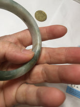 Load image into Gallery viewer, 58.2mm Certified Type A 100% Natural dark green gray black jadeite Jade bangle PD170-6281