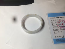 Load image into Gallery viewer, 48.8mm Certified Type A 100% Natural light purple/yellow/white square Jadeite Jade bangle Y151-8064