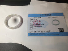 Load image into Gallery viewer, 48.8mm Certified Type A 100% Natural light purple/yellow/white square Jadeite Jade bangle Y151-8064