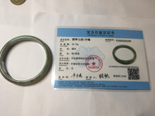 Load image into Gallery viewer, 56.4mm Certified Type A 100% Natural dark green gray black brown jadeite Jade bangle PD171-6299