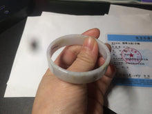 Load image into Gallery viewer, 48.8mm Certified Type A 100% Natural light purple/yellow/white square Jadeite Jade bangle Y151-8064