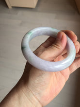 Load image into Gallery viewer, 55mm Certified 100% natural Type A light purple with sunny flying flowers jadeite jade bangle BL107-8720