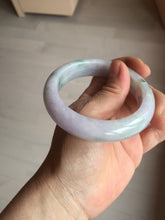 Load image into Gallery viewer, 55mm Certified 100% natural Type A light purple with sunny flying flowers jadeite jade bangle BL107-8720
