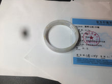 Load image into Gallery viewer, 48.8mm Certified Type A 100% Natural light purple/yellow/white square Jadeite Jade bangle Y151-8064