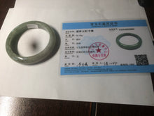 Load image into Gallery viewer, 54.6mm Certified 100% natural Type A green/gray jadeite jade bangle AE67-2865