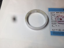 Load image into Gallery viewer, 51mm Certified Type A 100% Natural light purple/brown/white square Jadeite Jade bangle Y152-8073