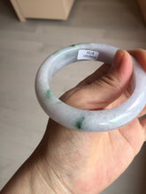 Load image into Gallery viewer, 55mm Certified 100% natural Type A light purple with sunny flying flowers jadeite jade bangle BL107-8720
