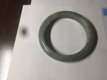 Load image into Gallery viewer, 58.8mm Certified 100% natural Type A green/gray jadeite jade bangle AE69-2863
