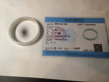 Load image into Gallery viewer, 53.4mm Certified Type A 100% Natural light purple/yellow/white square Jadeite Jade bangle Y153-8058