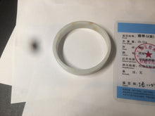 Load image into Gallery viewer, 53.4mm Certified Type A 100% Natural light purple/yellow/white square Jadeite Jade bangle Y153-8058