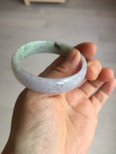 Load image into Gallery viewer, 50.5mm 100% natural Type A sunny green/purple jadeite jade bangle BP14