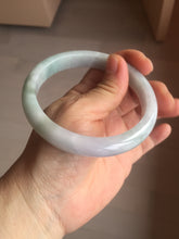 Load image into Gallery viewer, 61.5mm Certified Type A 100% Natura light green white purple Jadeite bangle X159-3830