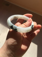 Load image into Gallery viewer, 53.8mm certified Type A 100% Natural light green/white jadeite jade bangle BK100-2343
