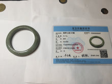 Load image into Gallery viewer, 52.5mm certified 100% natural Type A green gray black jadeite bangle PD172-6297