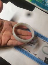 Load image into Gallery viewer, 53.4mm Certified Type A 100% Natural light purple/yellow/white square Jadeite Jade bangle Y153-8058