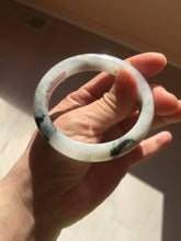Load image into Gallery viewer, 53.8mm certified Type A 100% Natural light green/white jadeite jade bangle BK100-2343
