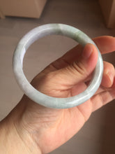 Load image into Gallery viewer, 61.5mm Certified Type A 100% Natura light green white purple Jadeite bangle X159-3830