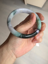Load image into Gallery viewer, 59mm Certified Type A 100% Natural sunny green dark green purple Jadeite Jade bangle BP99-4054